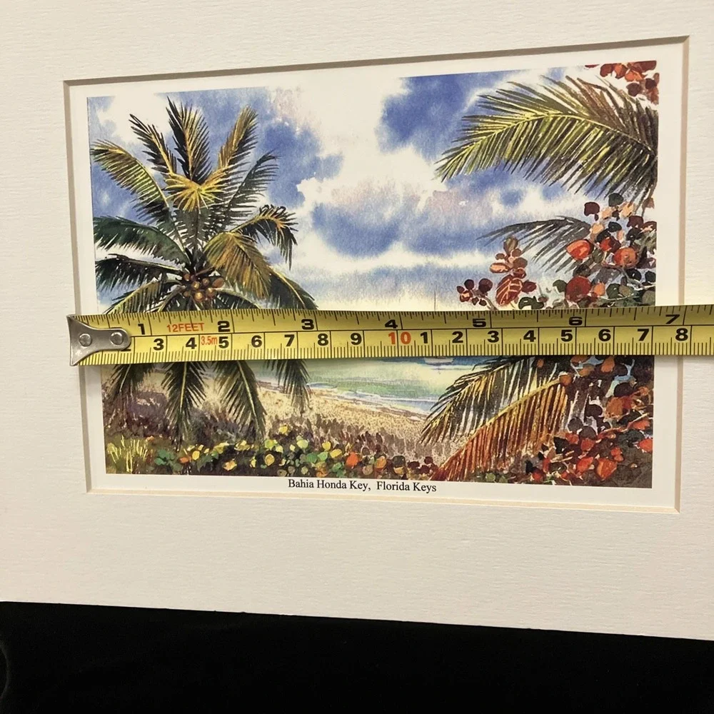 Bahia Honda Evening Glow Florida Keys Sailboat Tropical Painting George Salhofer